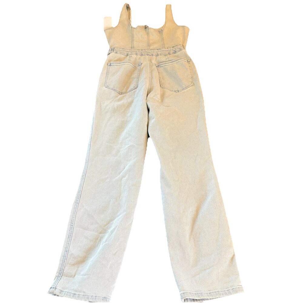 NWT Good American Sleeveless Fit For Success Jumpsuit Denim Size 3 (M) *FLAW - Picture 8 of 16